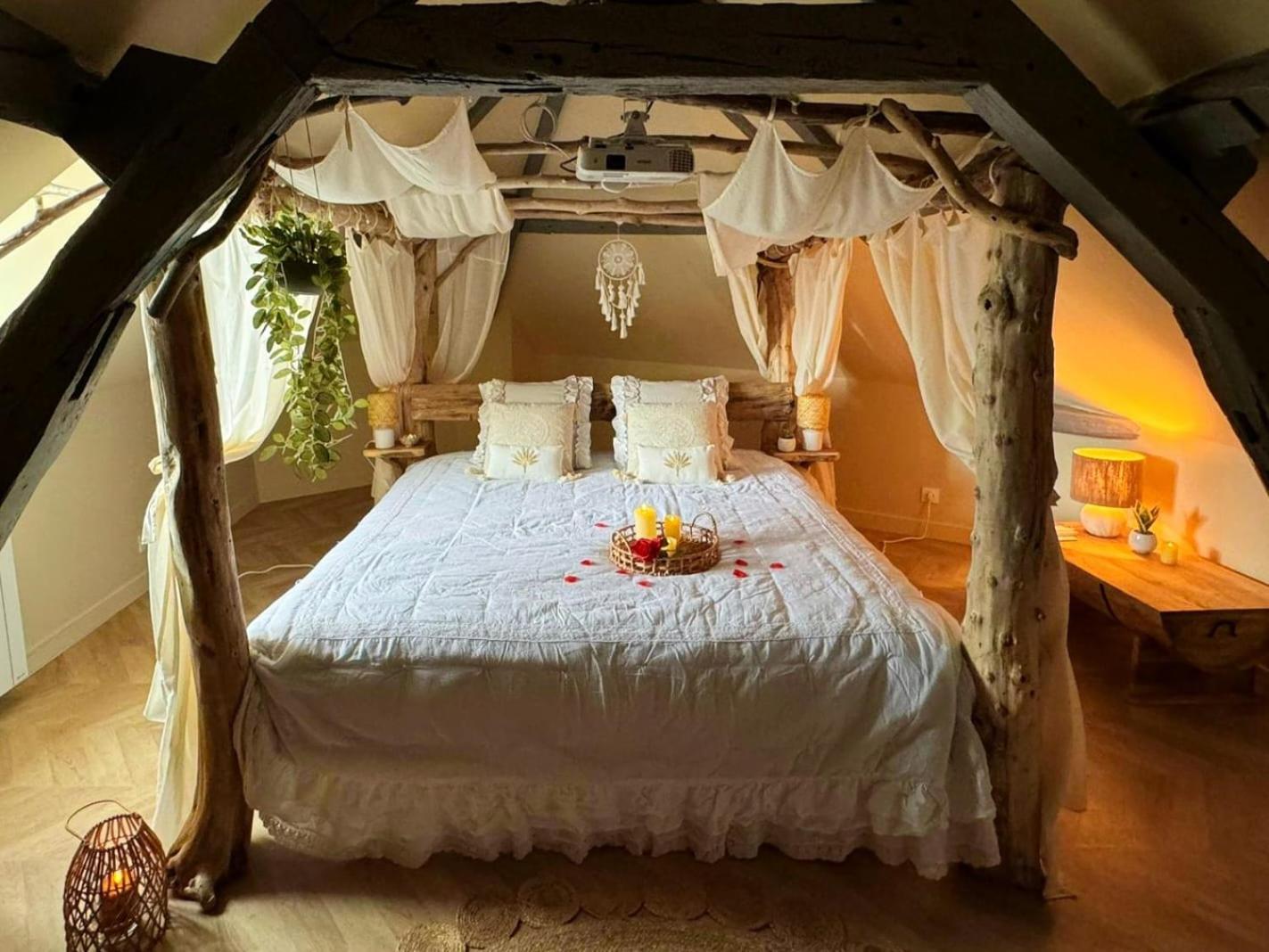Duplex Safari Jusqu'A 4 Personnes, Spa, Cinema Et Lit Sous Les Arbres, Day Use, 10 Min Centre Амьен Экстерьер фото